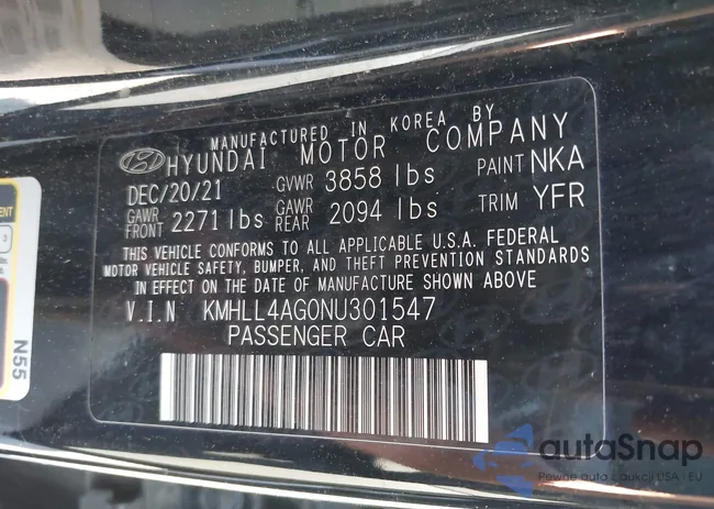 KMHLL4AG0NU301547: 42420099