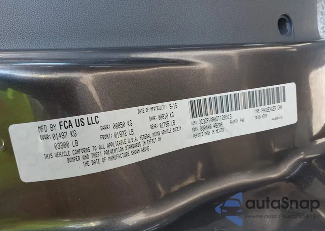 3C3CFFAR0GT120913: 42420104