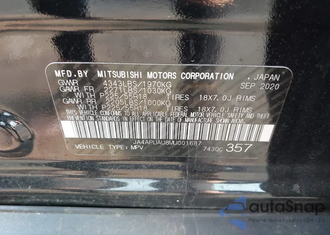 JA4APUAU8MU001687: 42420173