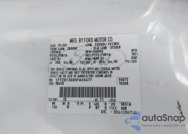 1FTZR15E85PA55477: 42420217