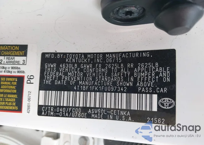 4T1BF1FK1FU097342: 42419528