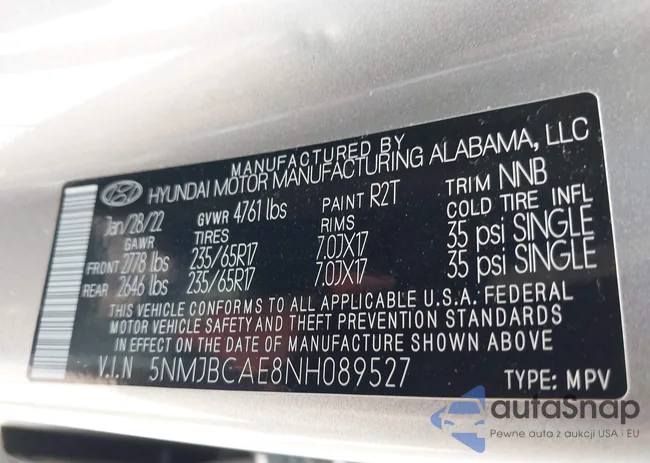 5NMJBCAE8NH089527: 42419536