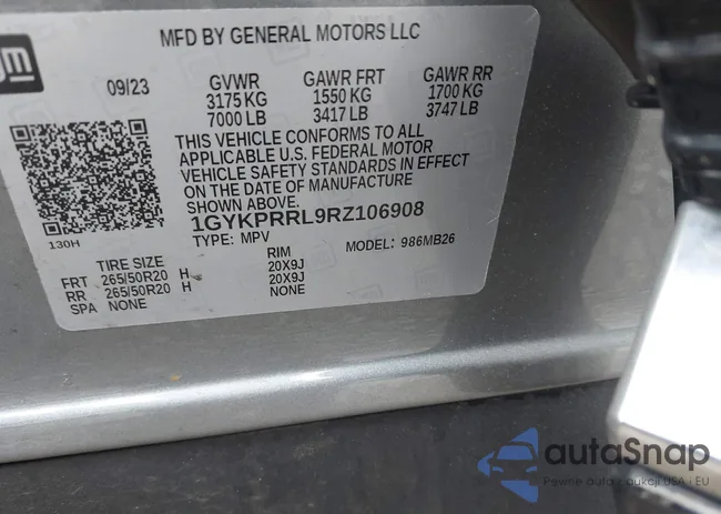 1GYKPRRL9RZ106908: 42419560