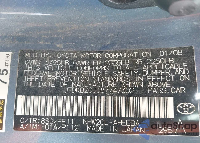 JTDKB20U687747302: 42419652