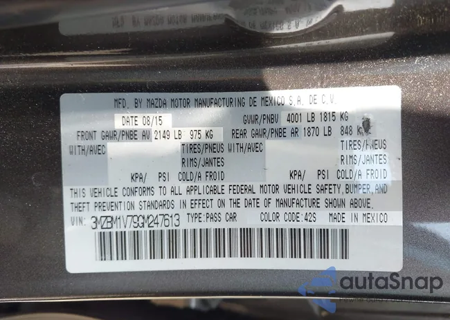 3MZBM1V79GM247613: 42419732