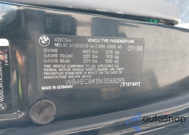 WBAEC8415K3268295: 42419742