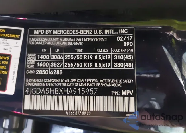 4JGDA5HBXHA915957: 42419745