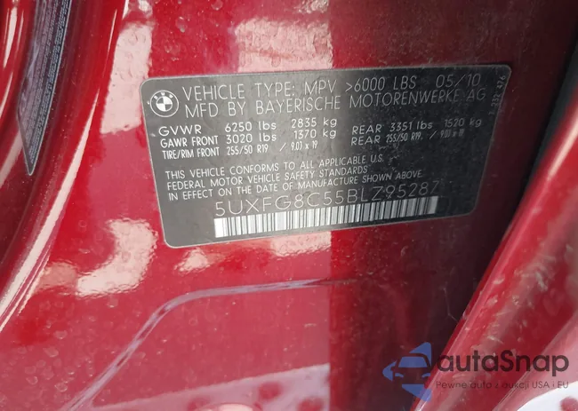 5UXFG8C55BLZ95287: 42420903