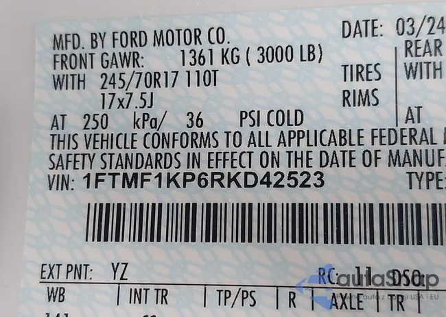 1FTMF1KP6RKD42523: 42421124