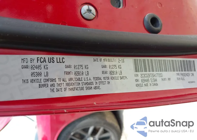 2C3CDZBT2GH177253: 42421261