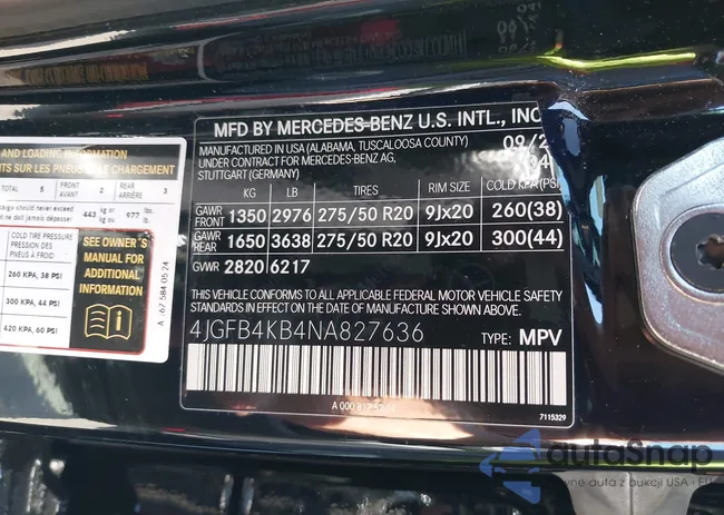 4JGFB4KB4NA827636: 42422184