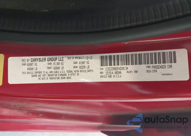 1C3CDZAB2EN228134: 42422357