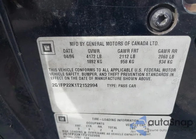 2G1FP22K1T2152994: 42422393