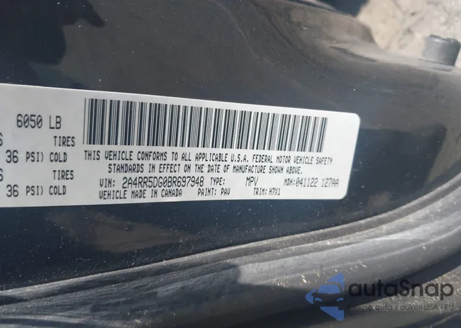 2A4RR5DG0BR697948: 42421481