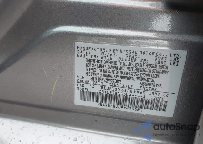 3N1AB8BV2PY270825: 42421615