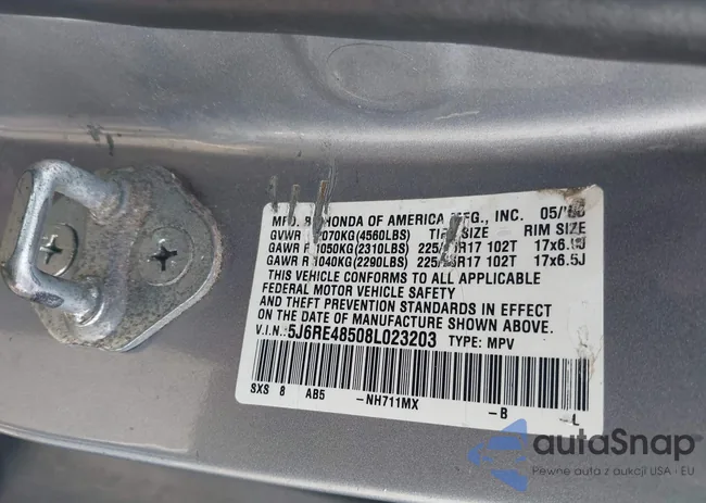 5J6RE48508L023203: 42421747