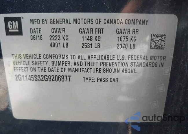 2G1145S32G9206877: 42423006