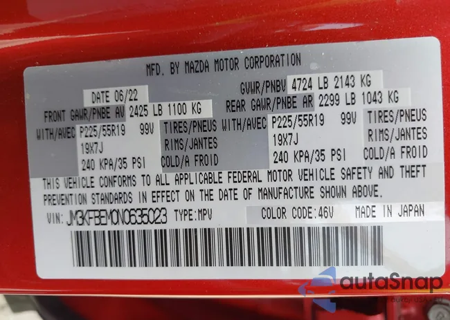 JM3KFBEM0N0635023: 42423047