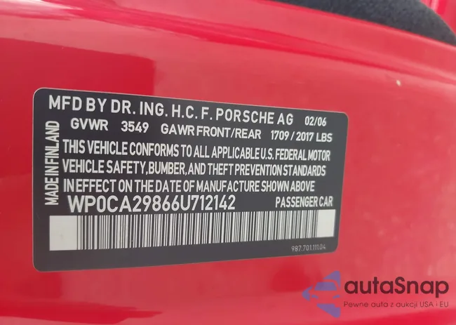 WP0CA29866U712142: 42423093