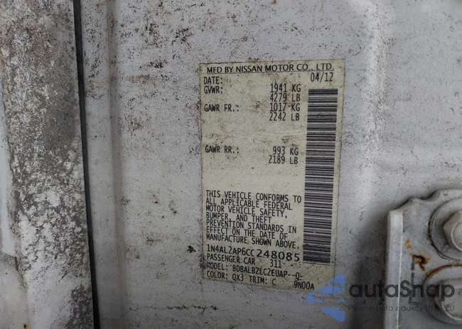 1N4AL2AP6CC248085: 42423150