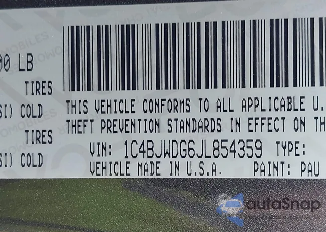 1C4BJWDG6JL854359: 42423170