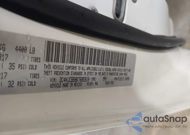 3C4NJCBB8KT685910: 42423224