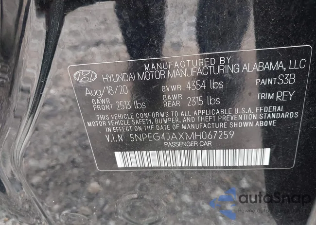 5NPEG4JAXMH067259: 42423251