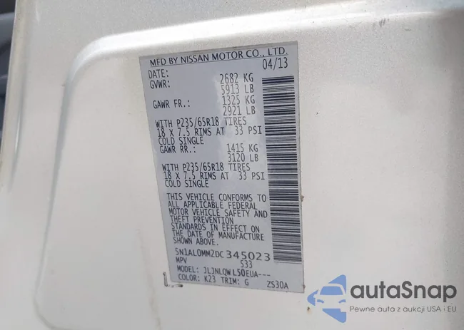 5N1AL0MM2DC345023: 42422489