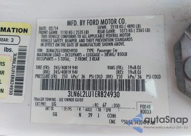 3LN6L2LU1ER824930: 42422530