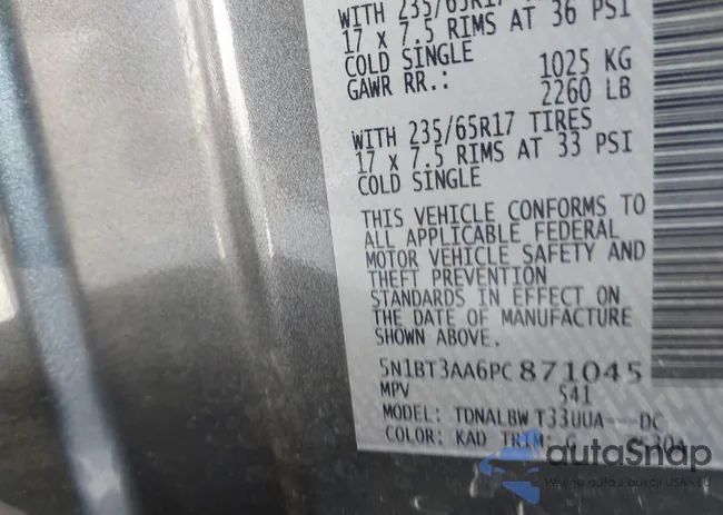 5N1BT3AA6PC871045: 42422559