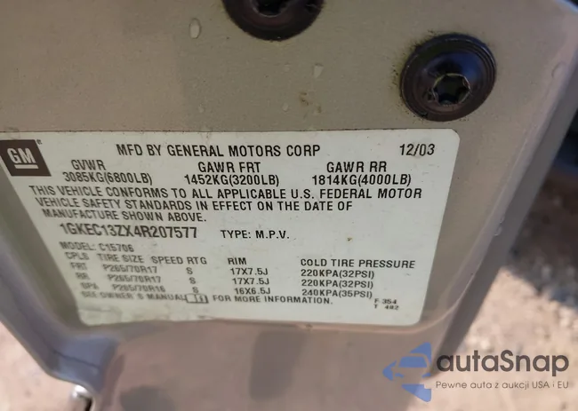 1GKEC13ZX4R207577: 42422589