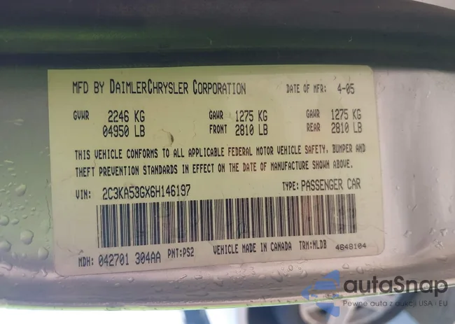 2D4FV47V96H442769: 42422619