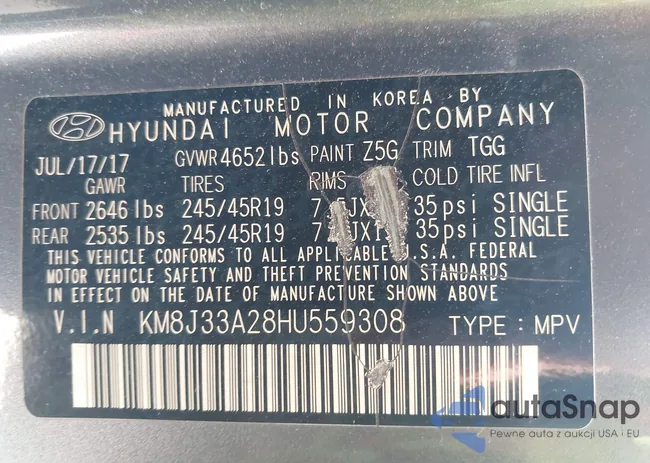 KM8J33A28HU559308: 42422731