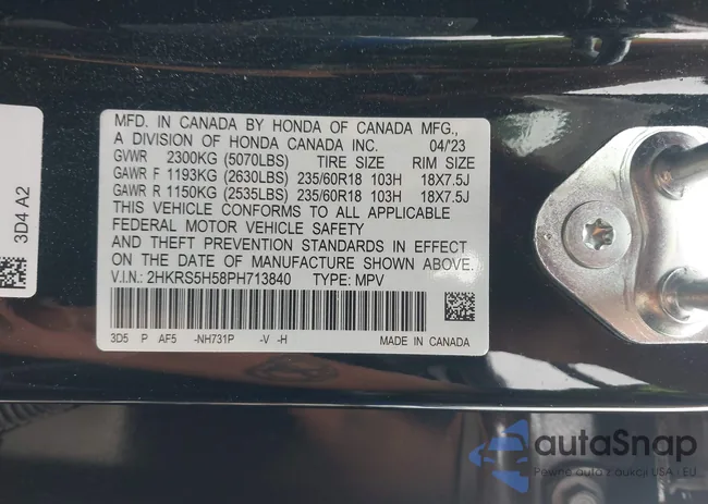 2HKRS5H58PH713840: 42423851