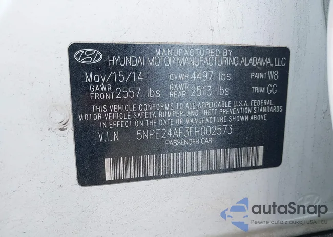 5NPE24AF3FH002573: 42423857