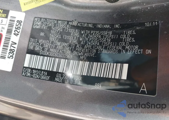 5TDDK3DC6CS032969: 42423883