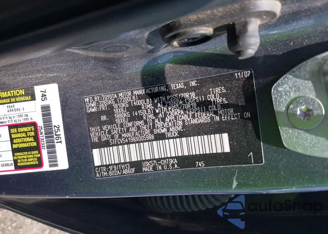 5TFCV54198X005988: 42423888