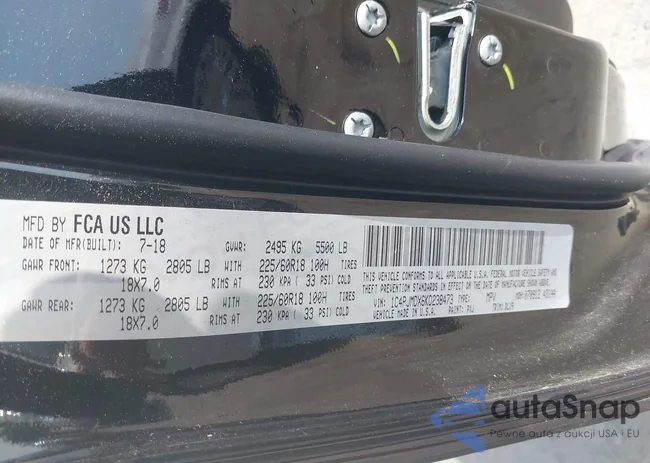 1C4PJMDX6KD238473: 42423926