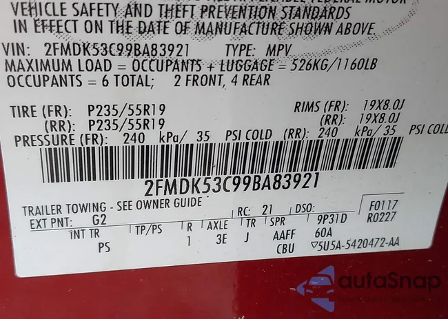 2FMDK53C99BA83921: 42423932