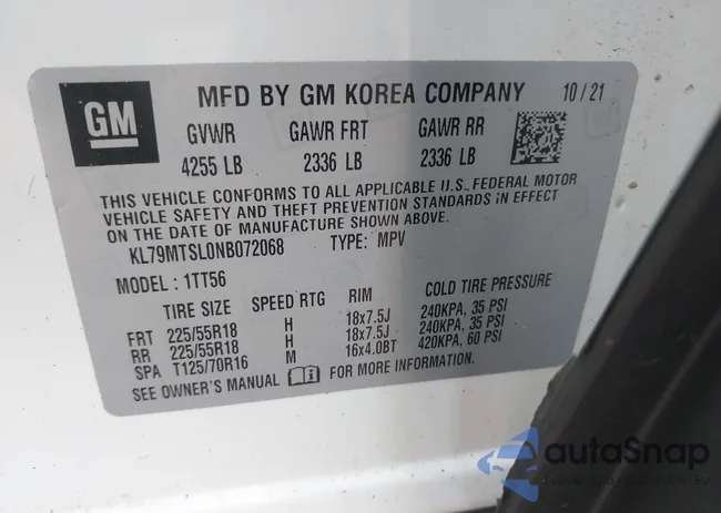 KL79MTSL0NB072068: 42424049