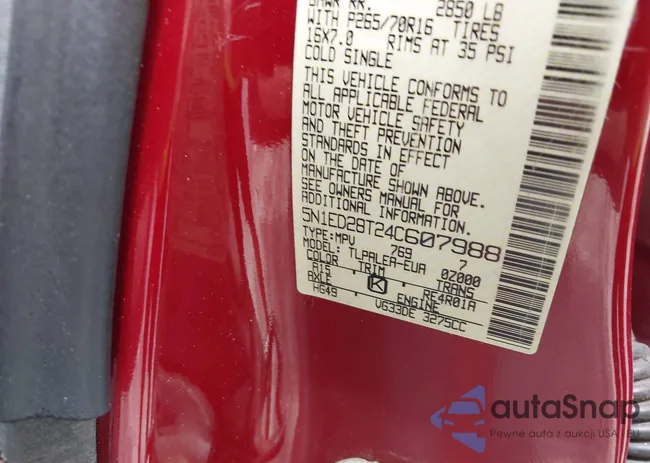 5N1ED28T24C607988: 42424416