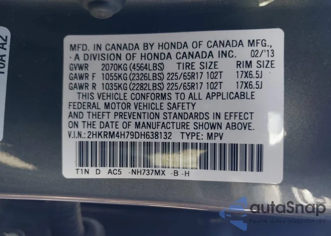 2HKRM4H79DH638132: 42424419