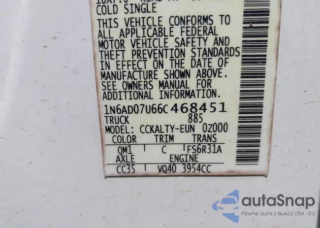 1N6AD07U66C468451: 42424426