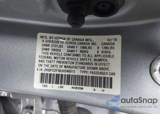 2HGFC2F56JH546915: 42423447