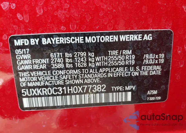 5UXKR0C31H0X77382: 42423641