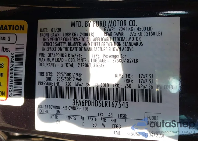 3FA6P0HD5LR167543: 42423669