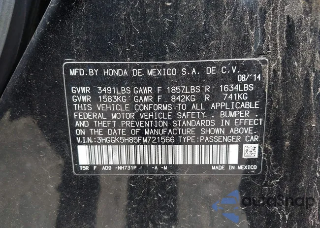 3HGGK5H85FM721566: 42423777