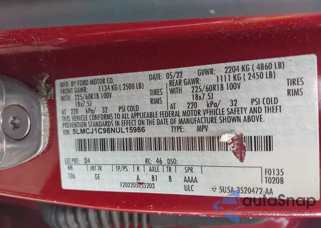 5LMCJ1C98NUL15986: 42423796