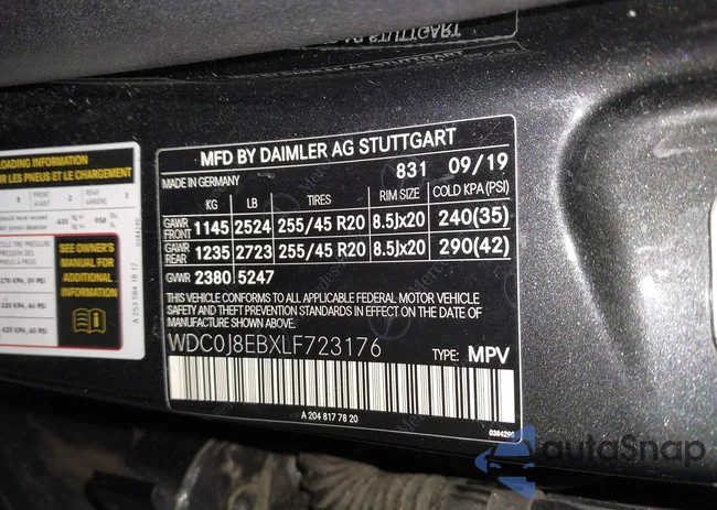 WDC0J8EBXLF723176: 42424969