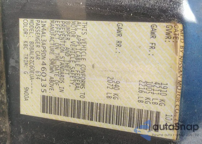 1N4AL3AP9DN460135: 42425078